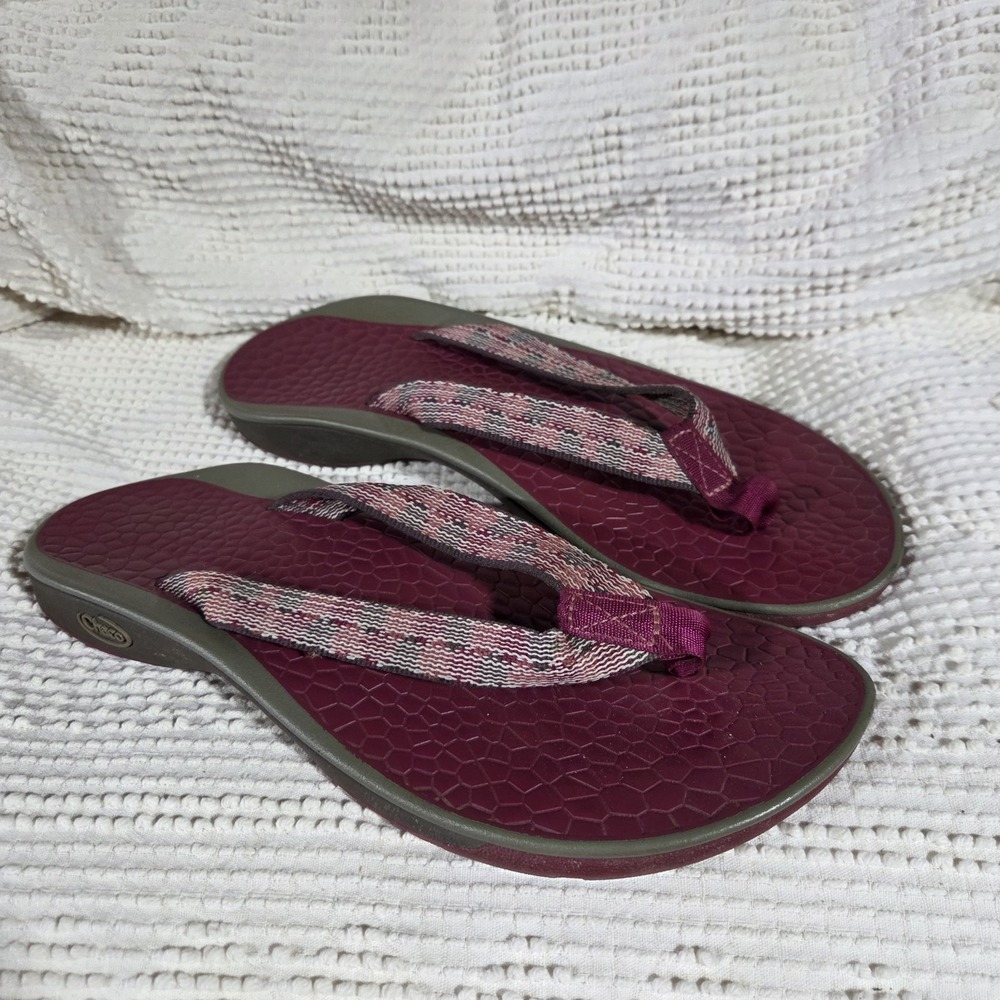 Chaco Fathom Flip Flops Womens 9 Pink Sandal